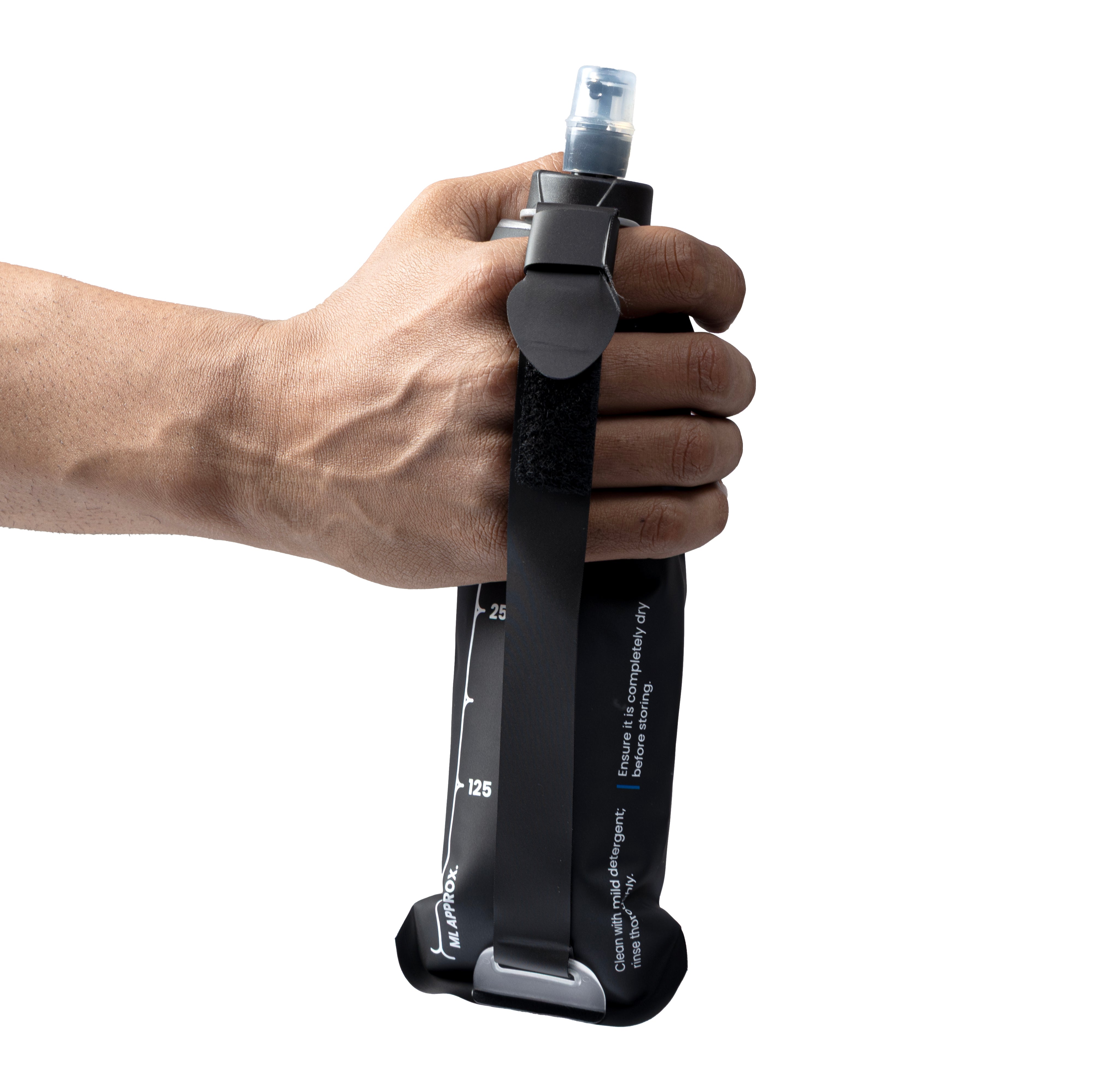 TripoleSoftFlask500mlBlackwithHandle-WithHand