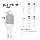 Size Chart Tripole Anti-Pilling Fleece Winter Jacket and Windcheater