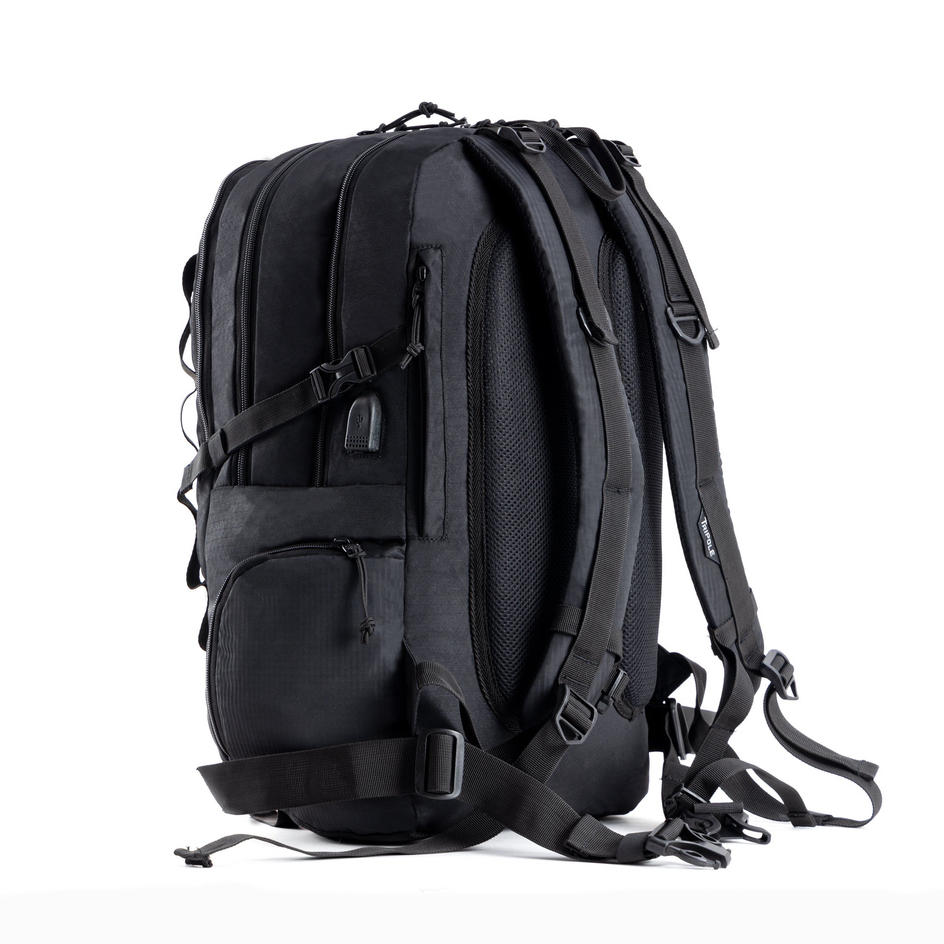 Tripole Fox Internal Frame Laptop Backpack Black Back Hiking Travelling
