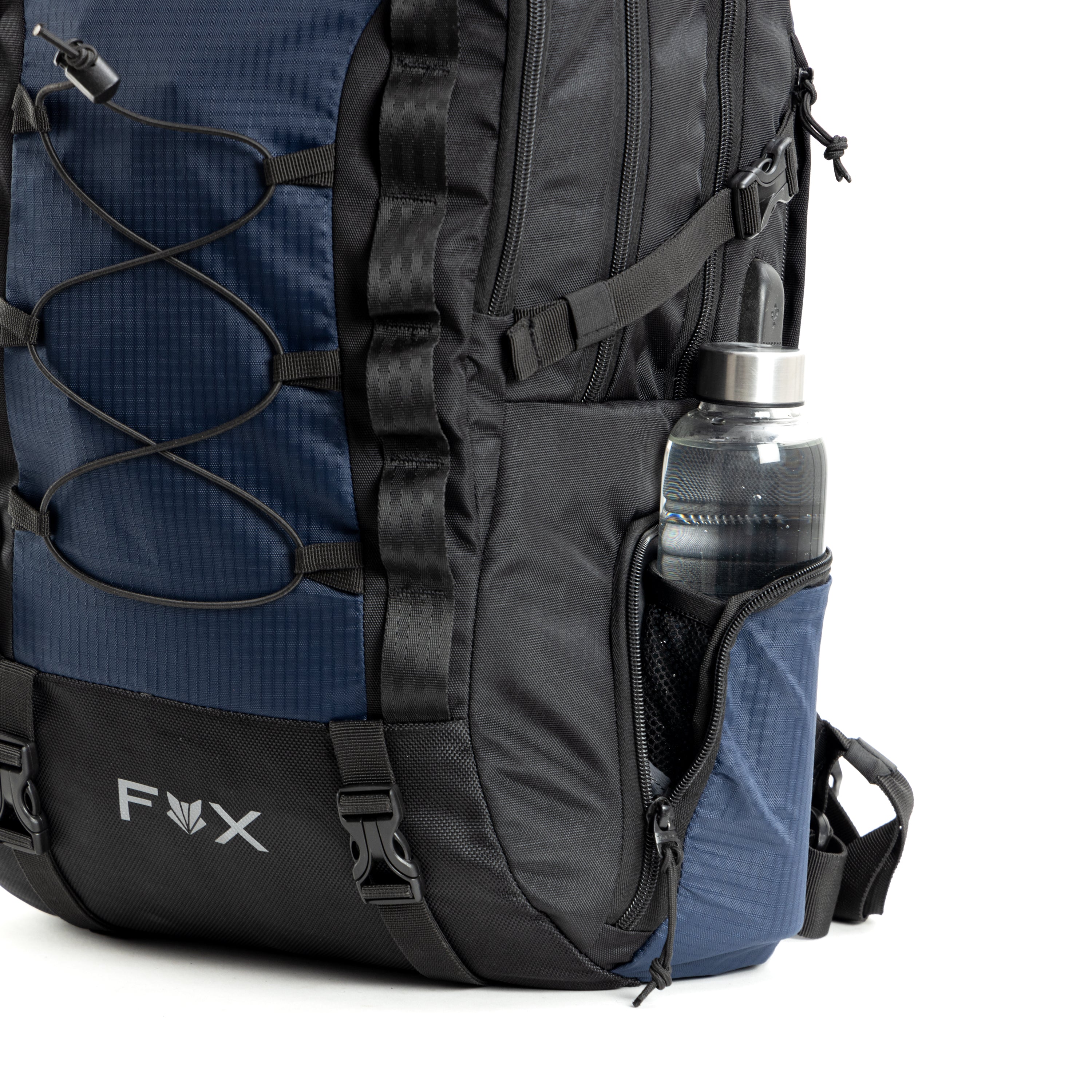 Tripole Fox Internal Frame Laptop Backpack Blue Bottle Holder Hiking Travelling