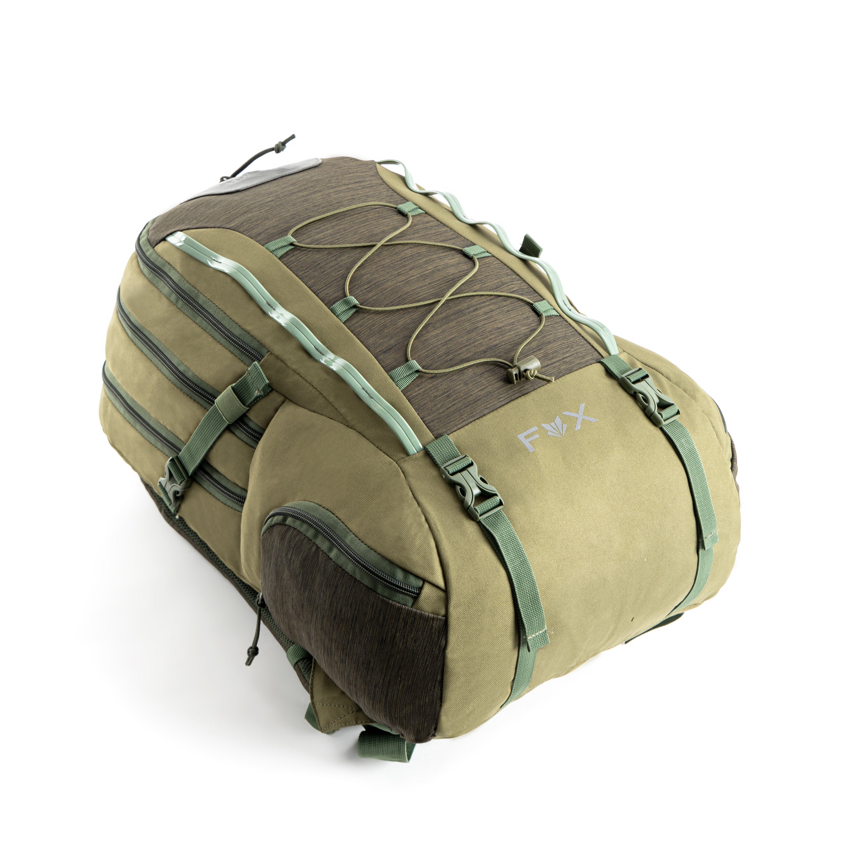 Tripole Fox Internal Frame Laptop Backpack Olive Green Top Hiking Travelling
