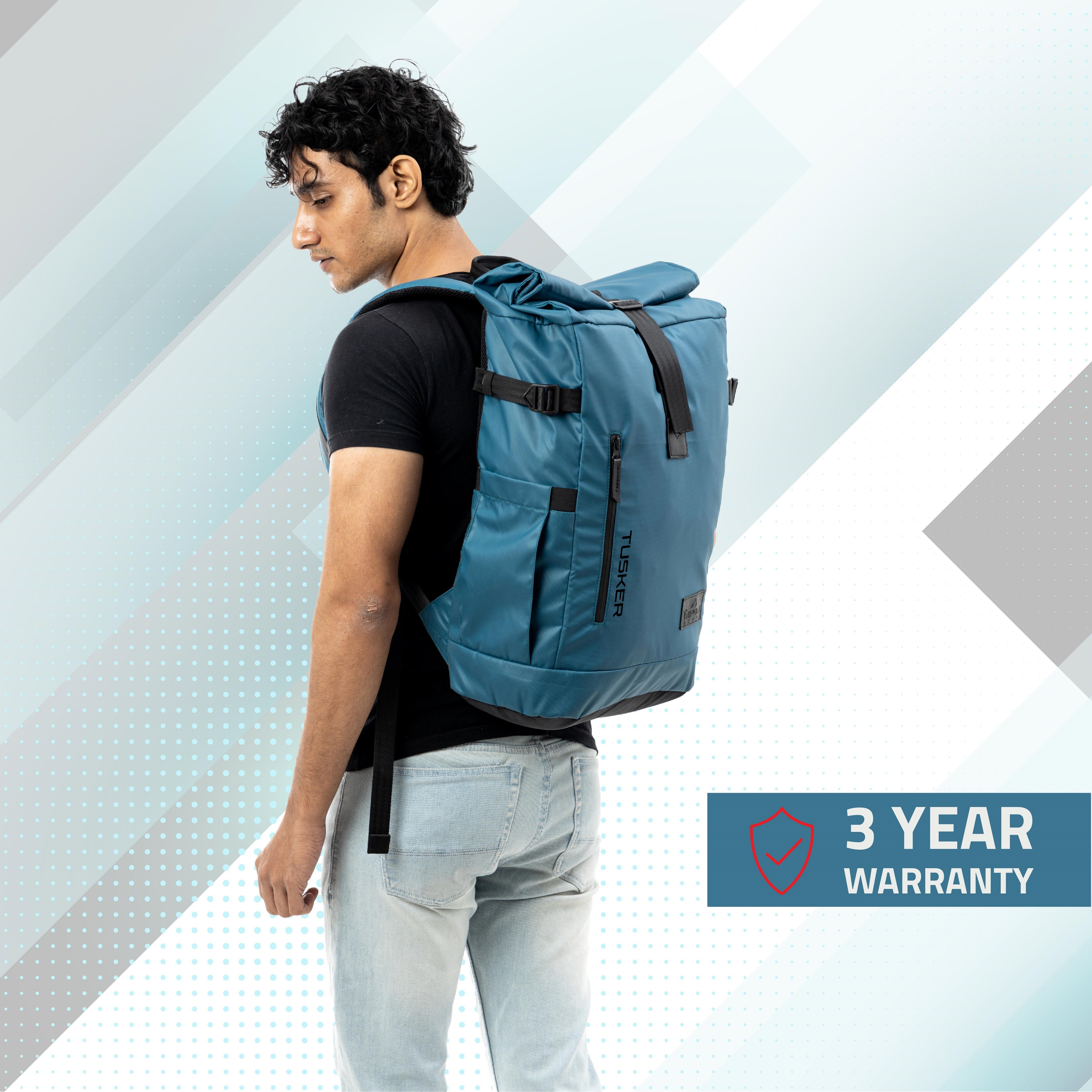 all-groups Tripole Tusker Roller Top Laptop Backpack Model Warranty Travelling Multi utility
