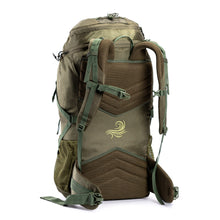 Tripole Air Trekking and Travel Rucksack with Rain Cover and Laptop Sleeve | 3 Year Warranty | Green Jacquard | 46 Litres