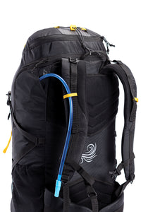 Tripole Air Trekking and Travel Rucksack with Rain Cover and Laptop Sleeve | 3 Year Warranty | Black | 62 Litres