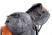 Tripole Walker 55L Internal Frame Rucksack for Hiking | Rain Cover | Water Repellent | Laptop Section | 3 Year Warranty | Grey & Orange
