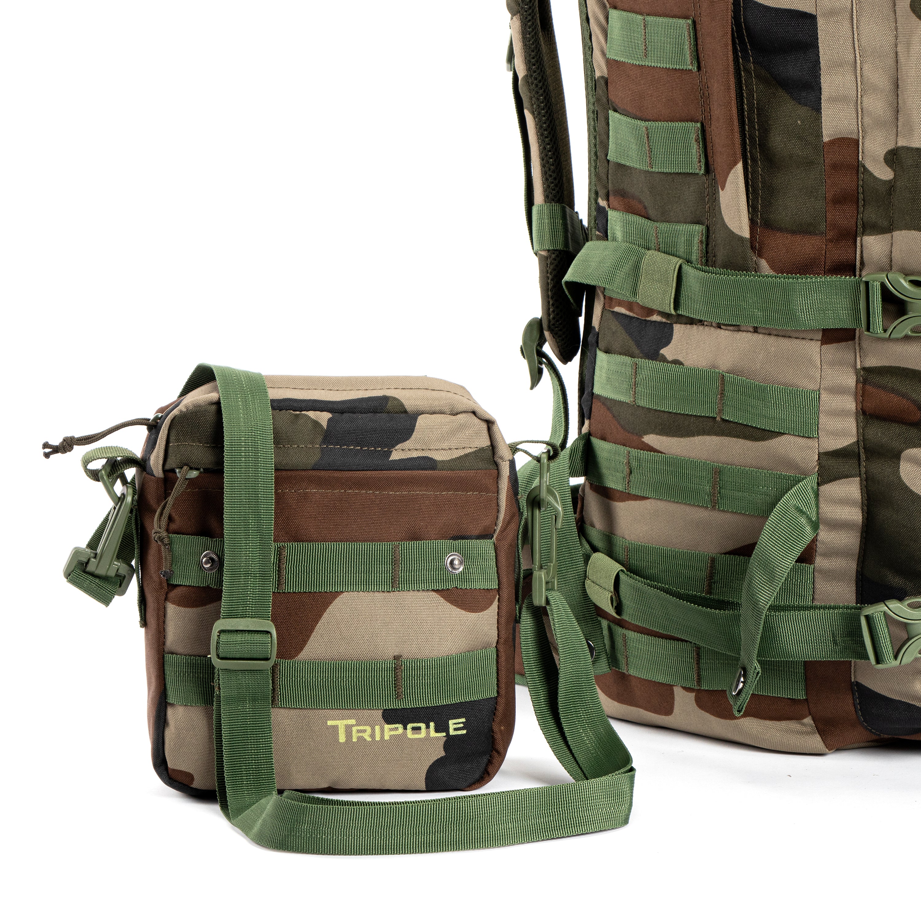 Tripole Alfa Military Tactical Backpack Indian Army Detachable Sling Bag 45 Litres Trekking Travelling Hiking