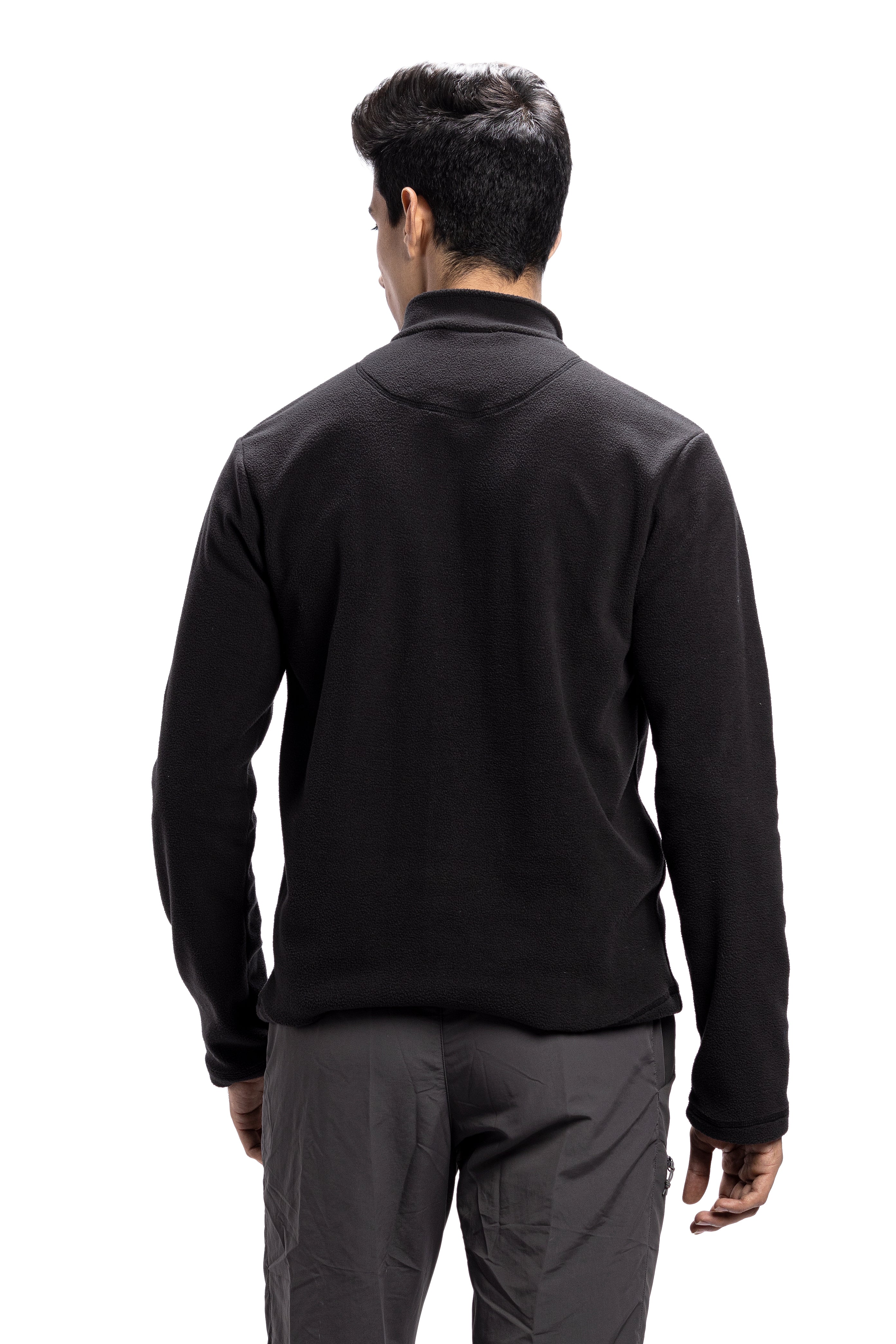Tripole Anti-Pilling Fleece Jacket Black Back Winter Windcheater