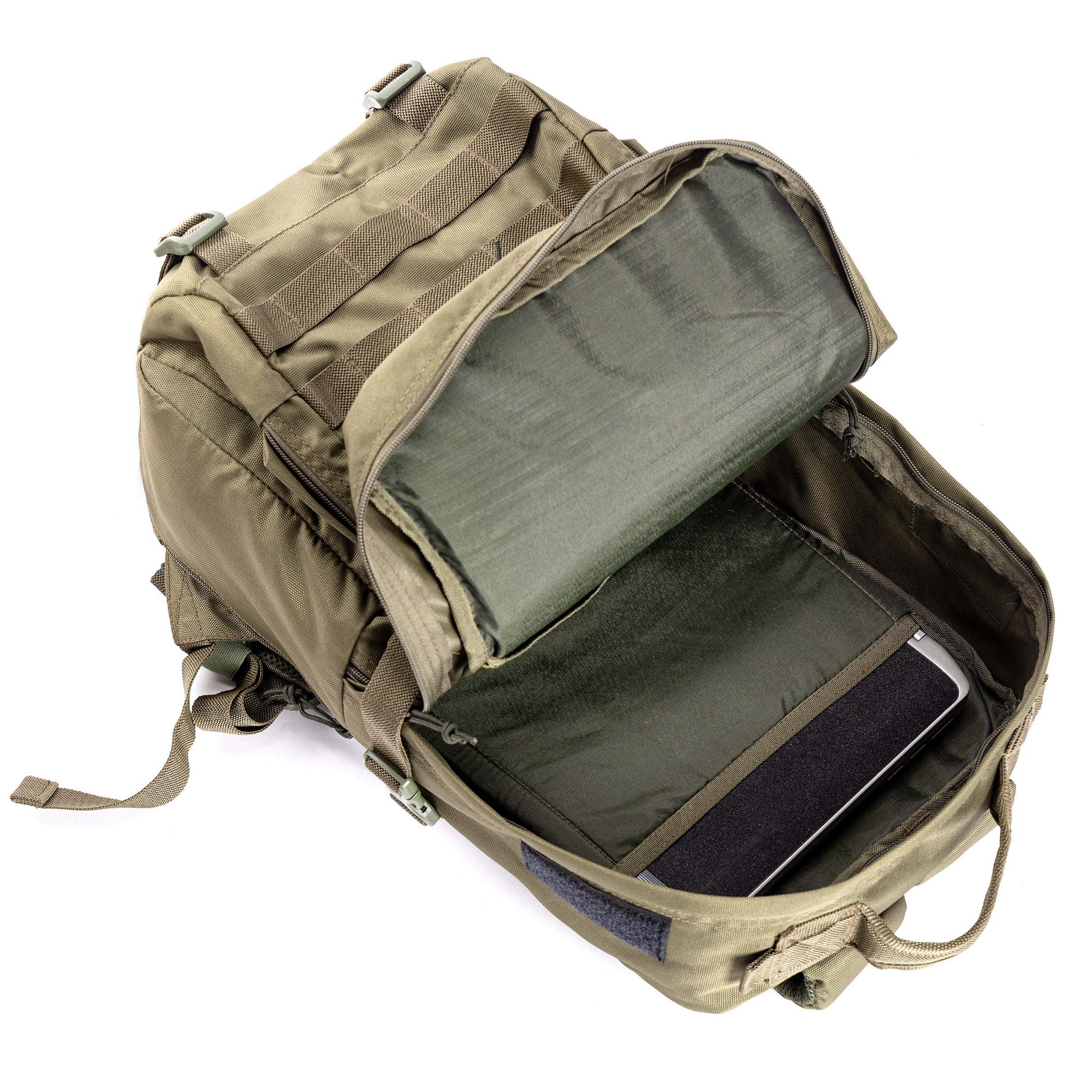 Tripole Captain Army Green Open 25L Daypack Backpack Travelling Hiking
