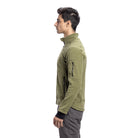 Tripole Anti-Pilling Fleece Winter Jacket and Windcheater Pseude Green Side