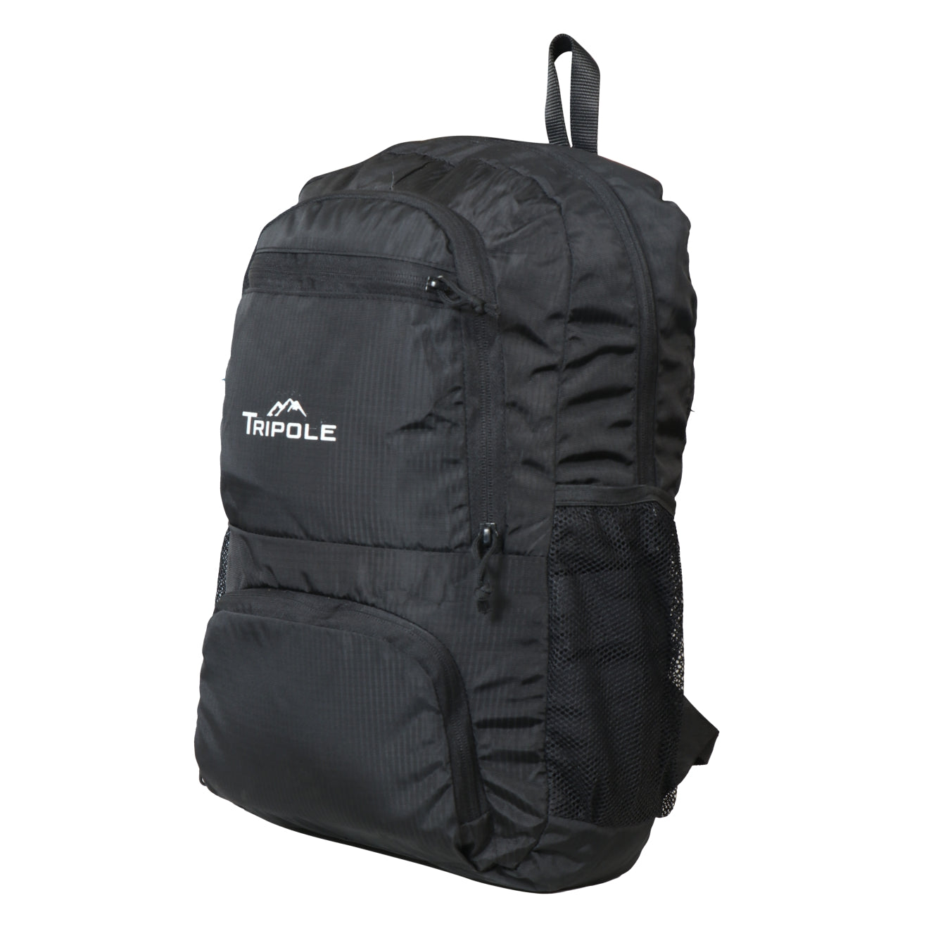 Tripole Foldable Black Front - 20 Litre Day Bag Backpack Trekking Daily Use