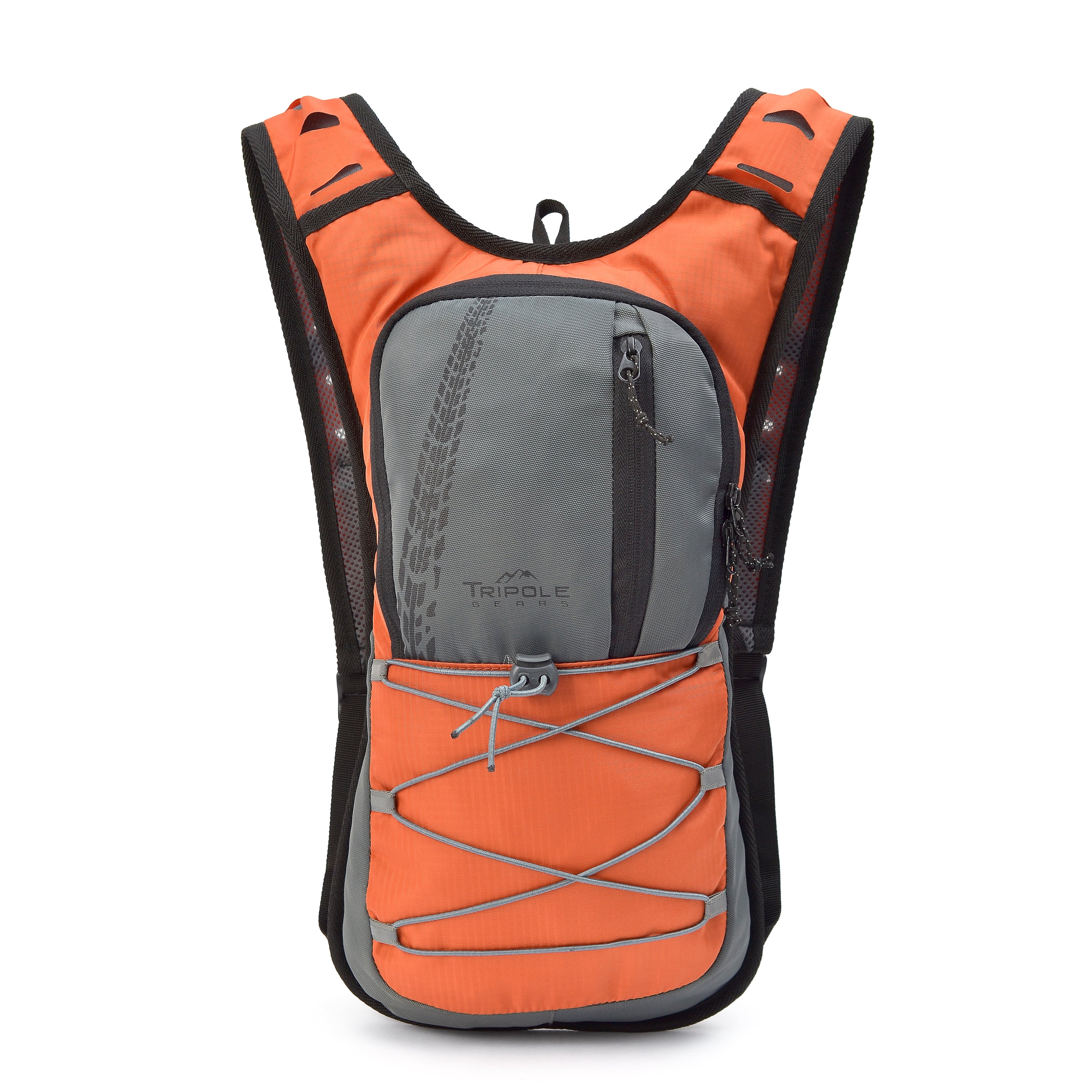 Tripole Hydration Backpack Orange Front 2 litres Cycling Trail Running Hiking Trekking