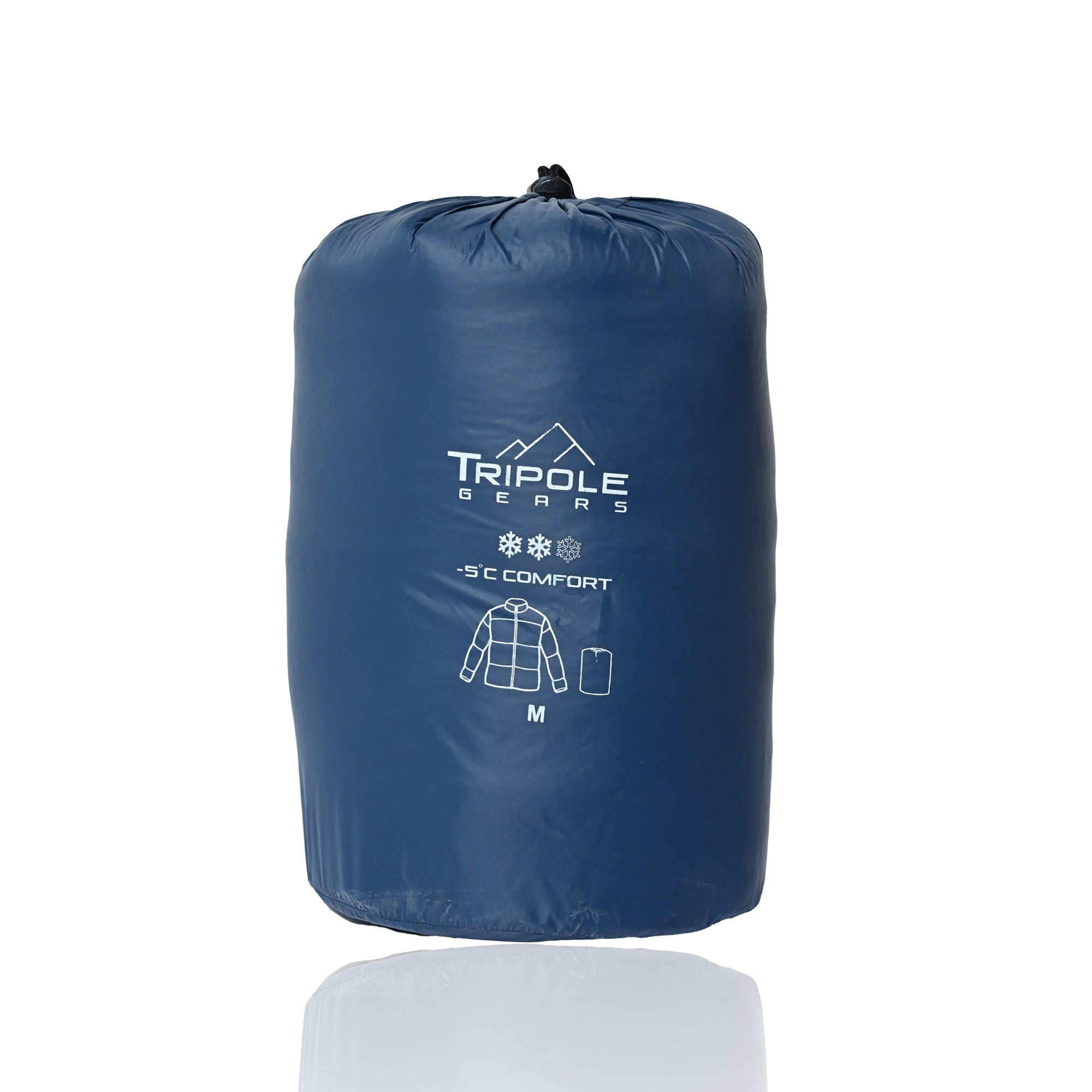 Tripole Winter Snow Jacket Minus 5 Degree Navy Blue Packed Trekking Hiking