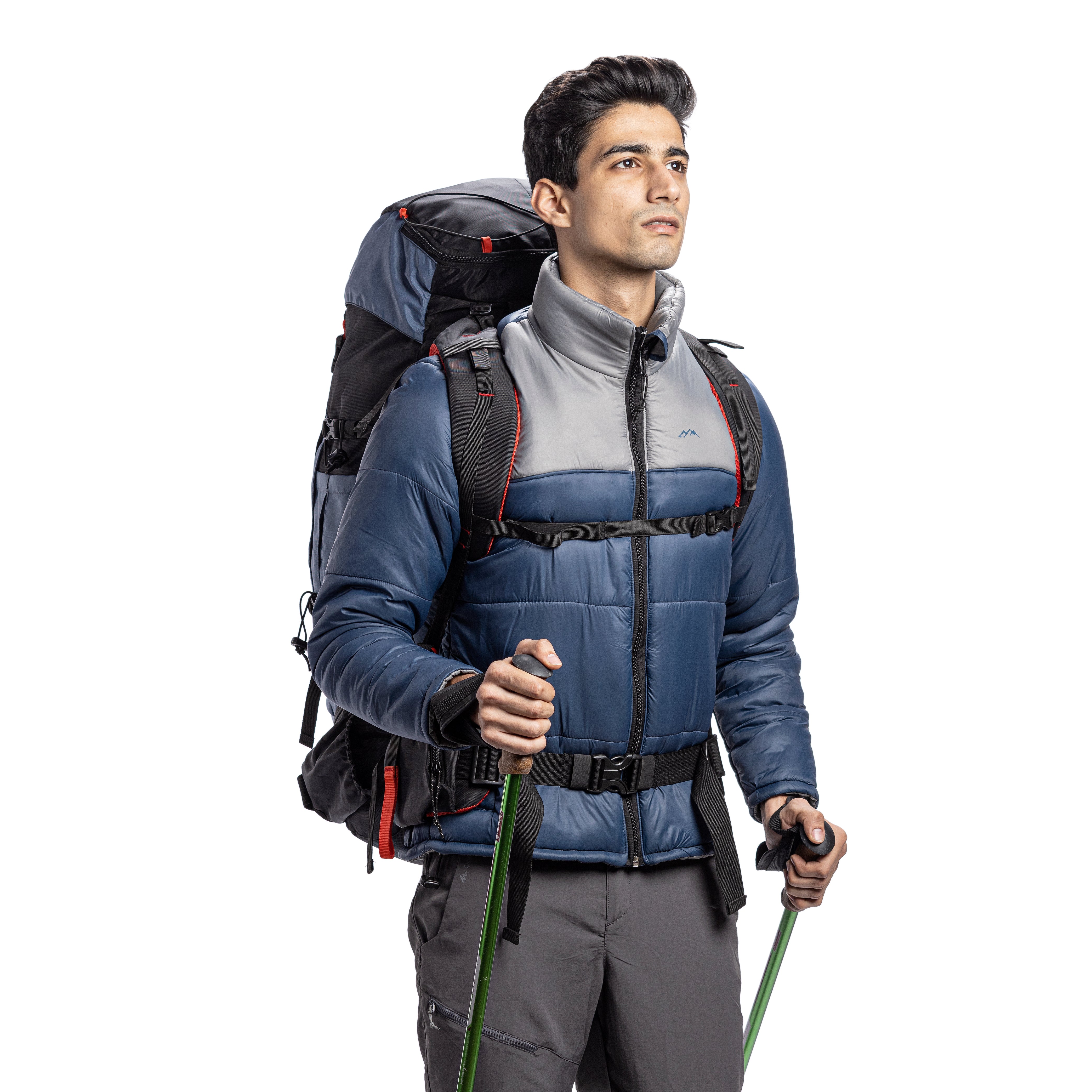 Tripole Winter Snow Jacket Minus 5 Degree Navy Blue with rucksack Trekking Hiking