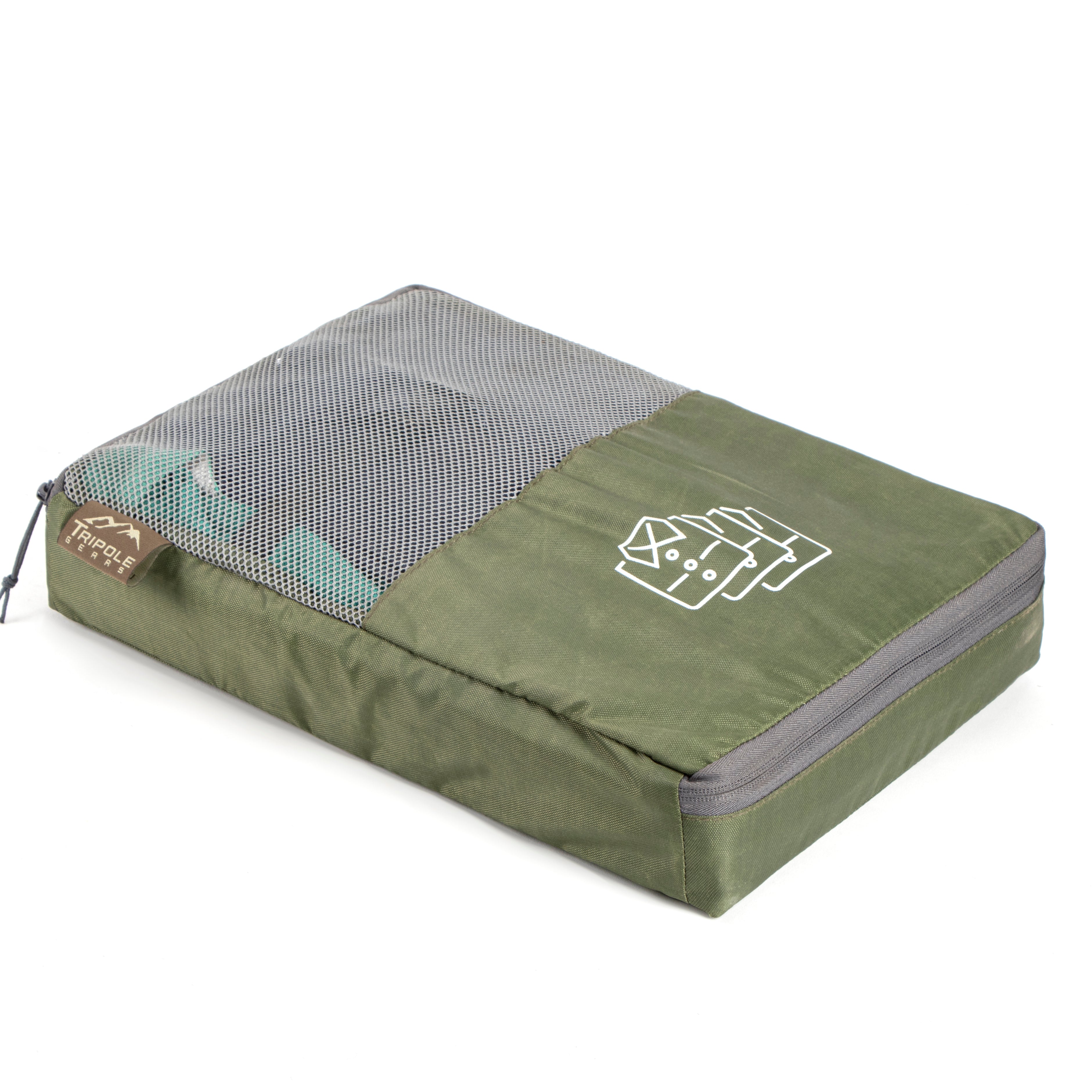 Tripole Organizer Packs - Shirt Organizer - Army Green Backpacking Travelling