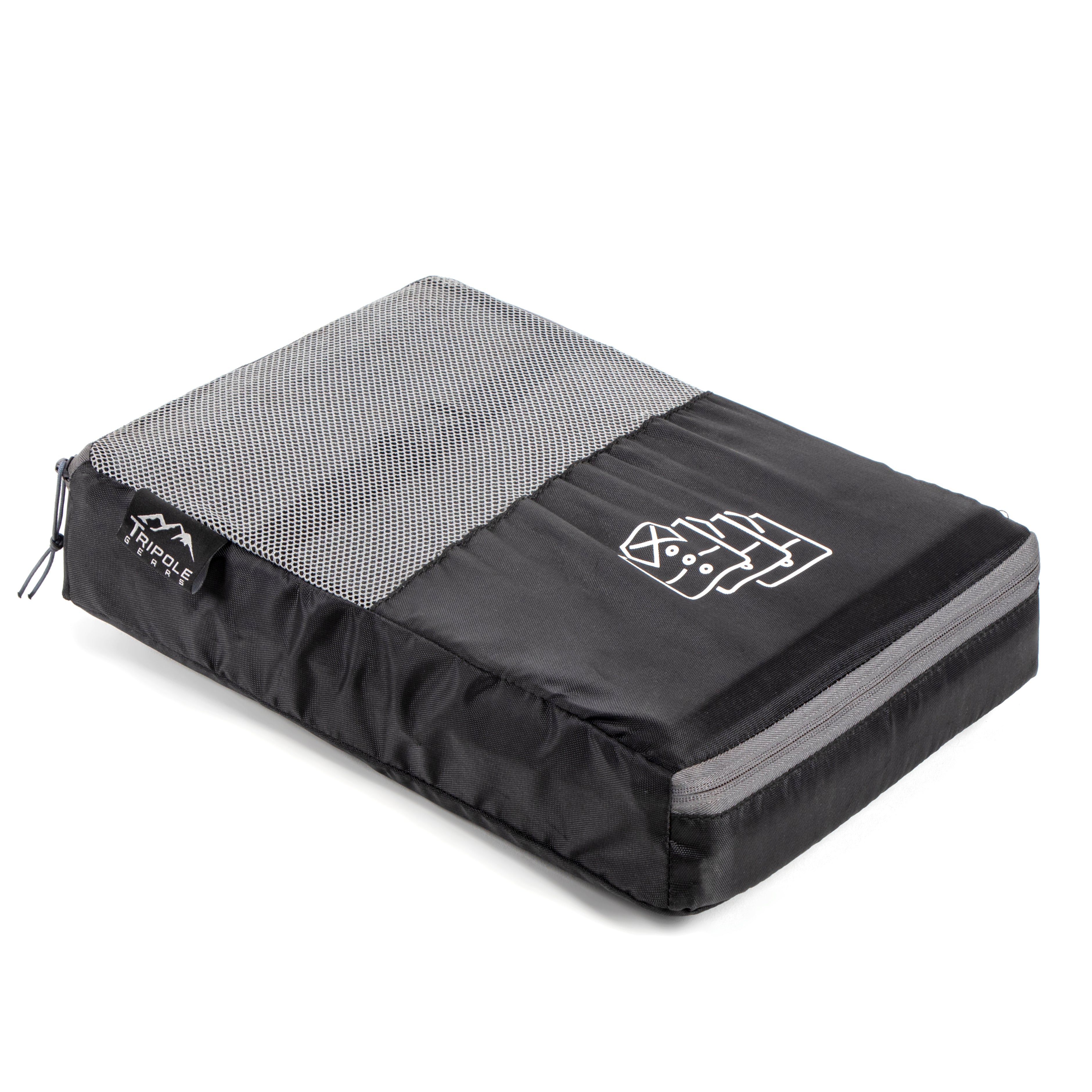 Tripole Organizer Packs - Shirt Organizer - Black Backpacking Travelling
