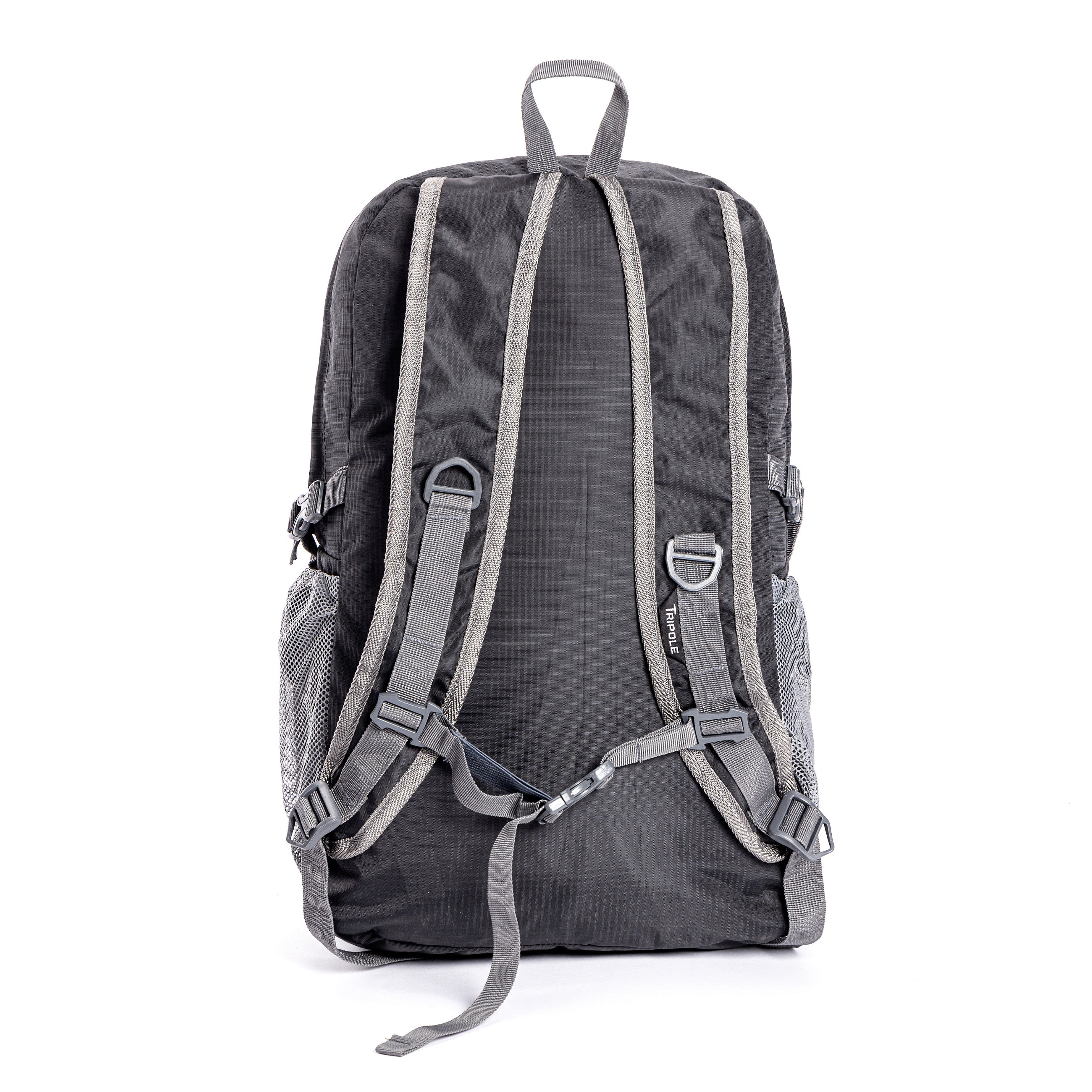 Tripole PAKEASY Black Back - Backpack Foldable Day Bag Hiking Day Trips Compact