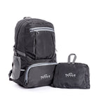 Tripole PAKEASY Black Front - Backpack Foldable Day Bag Hiking Day Trips Compact
