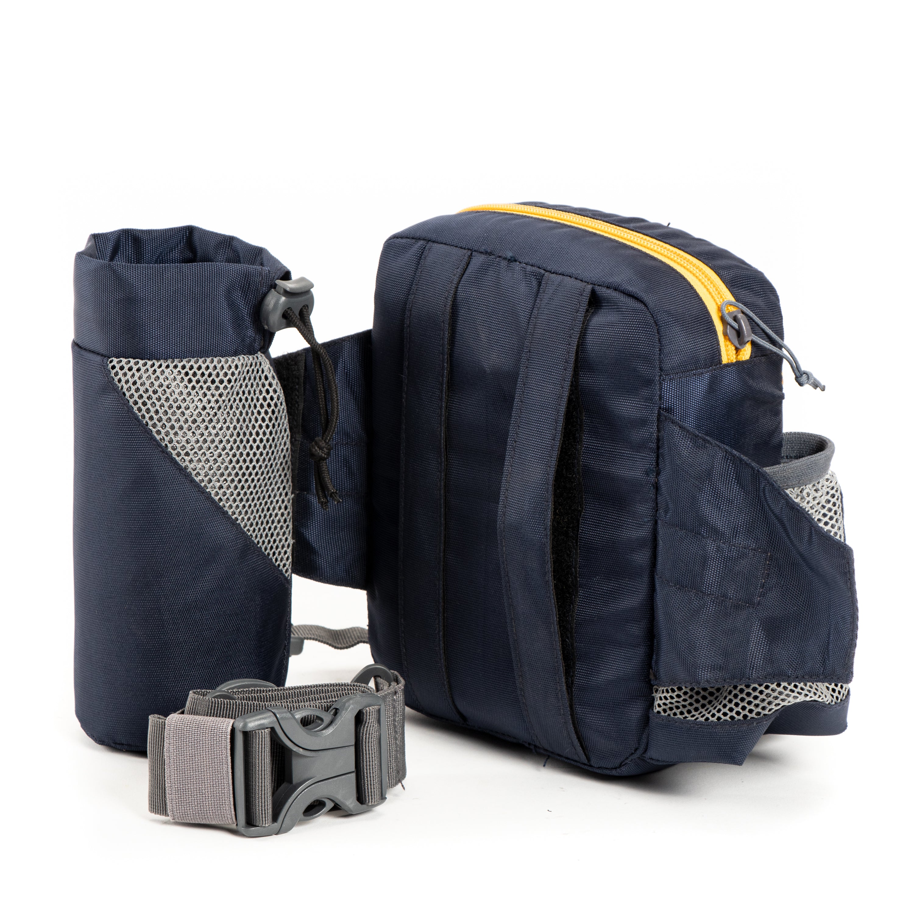 Tripole Waist Pack Detachable Bottle Holder Blue Back Trekking Hiking Backpacking Travelling