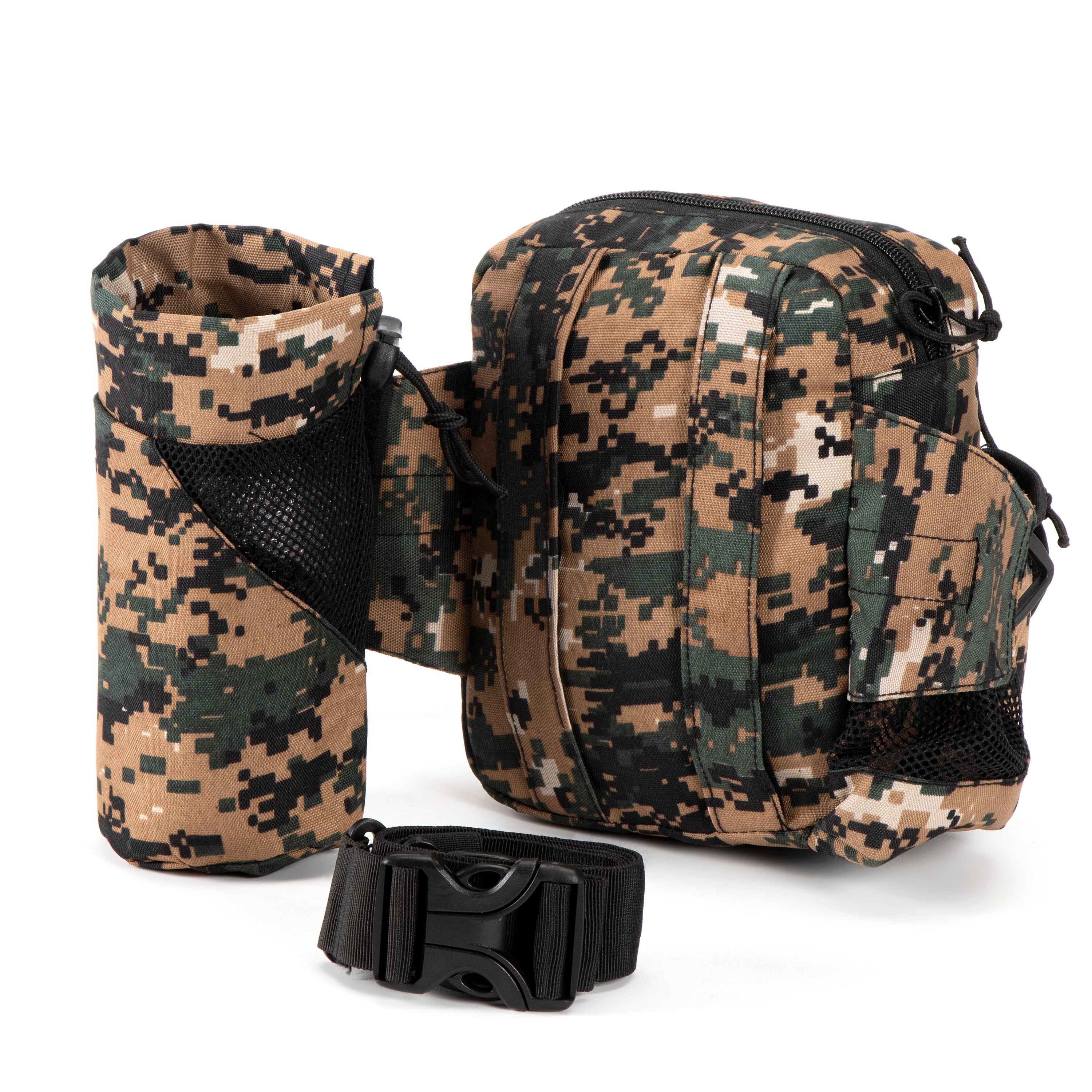 Tripole Waist Pack Detachable Bottle Holder Digital Camouflage Back Trekking Hiking Backpacking Travelling