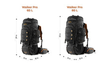 Tripole Walker Pro Internal Frame Rucksack for Travel and Trekking | Front Opening | Laptop Sleeve | Water Repellent | Rain Cover | 3 Year Warranty | 80 Litres Black
