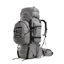 Colonel Pro Metal Frame Rucksack | Front Opening | Detachable Bag | Rain Cover | 105 Litres, Grey
