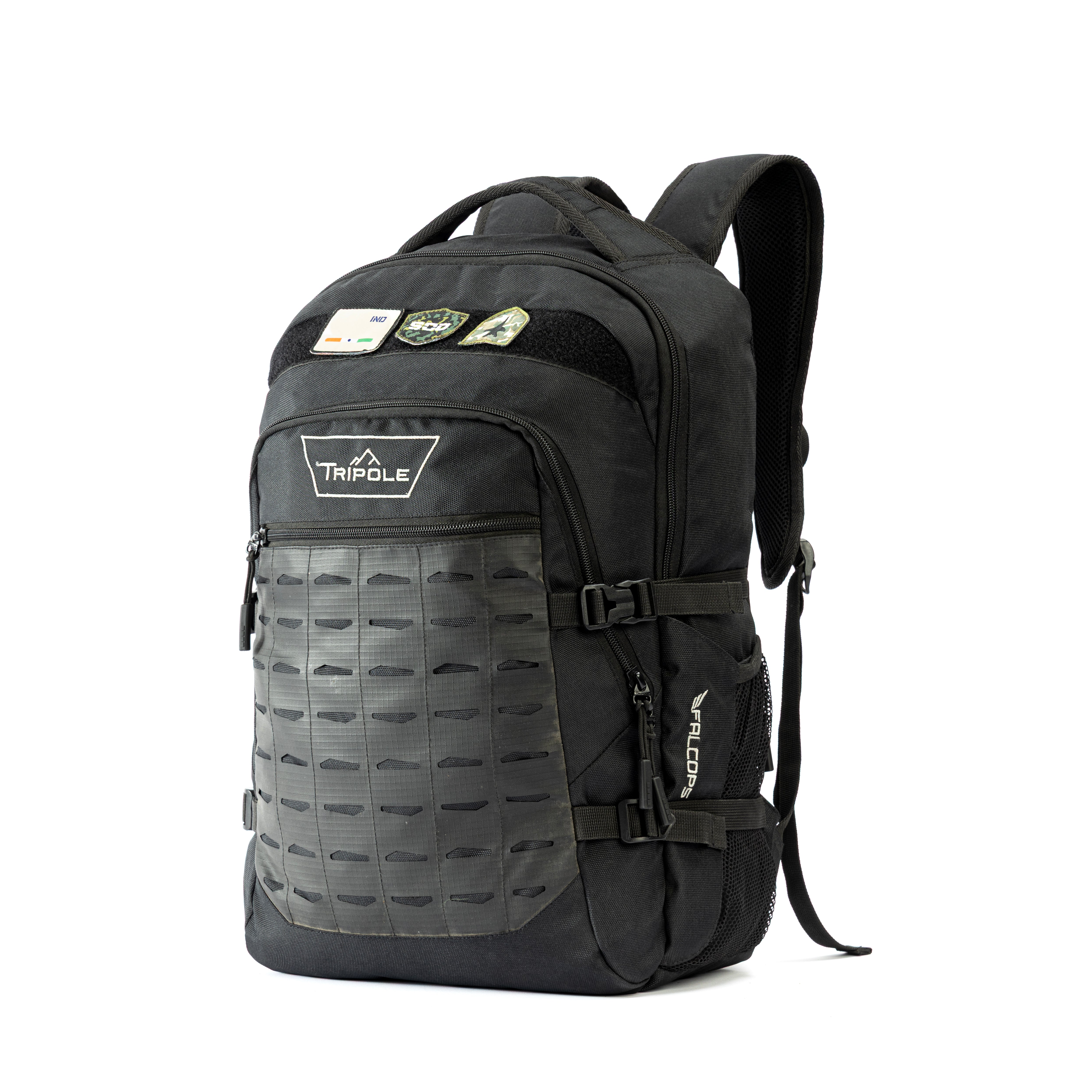 Tripole Falcops 32L Tactical Laptop Backpack with Laser-cut MOLLE Webbing | Water Repellent | For Daily use, Army, Office & Outdoor | 3 Year Warranty