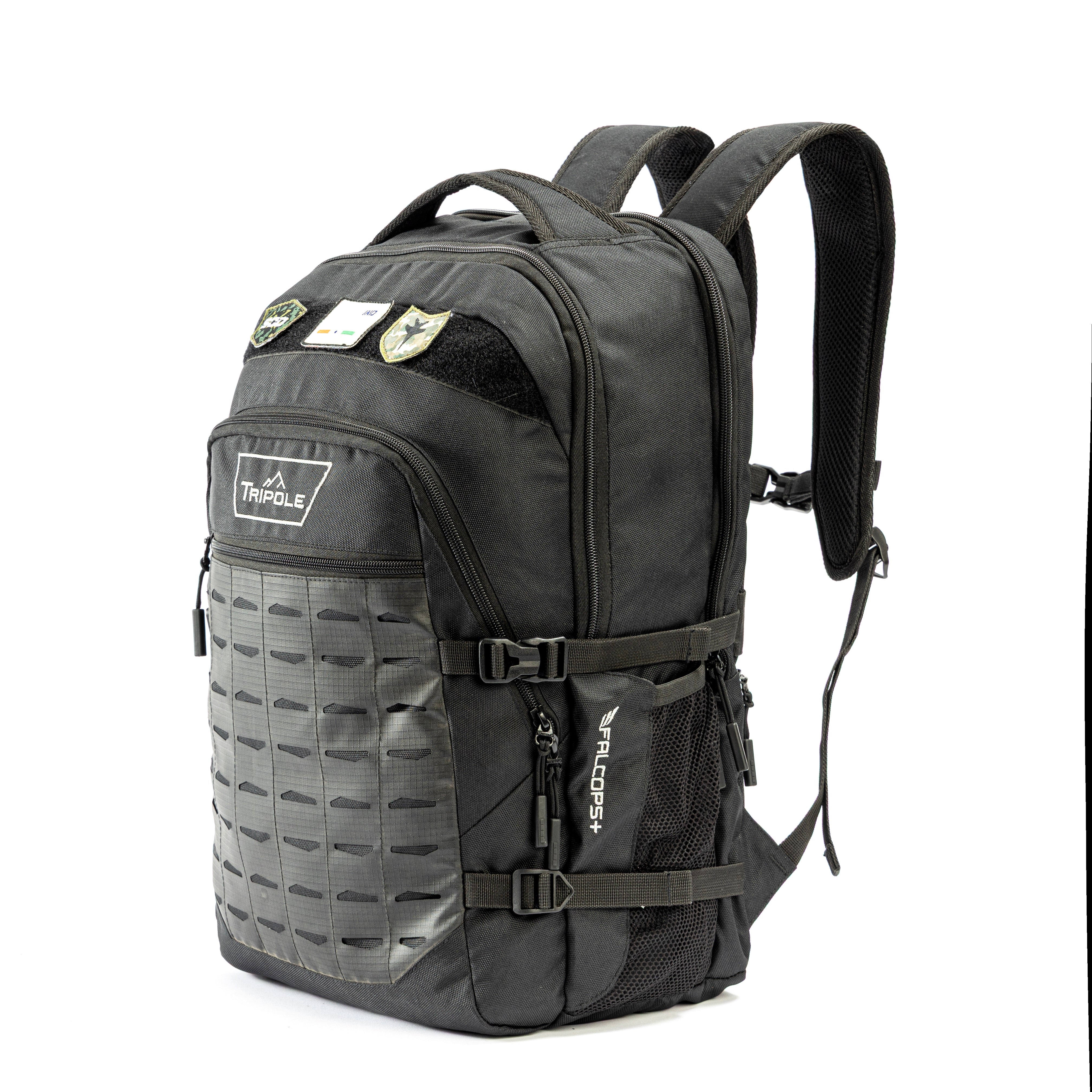 Tripole Falcops Plus 38L Tactical Laptop Backpack with Laser-cut MOLLE – Tripole Gears Private Limited