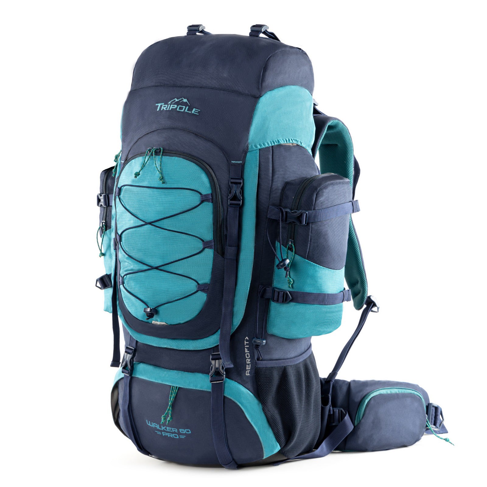 Tripole Walker Pro Metal Frame Rucksack with Rain Cover for Trekking Tripole Gears