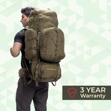 Colonel Series 95 Litre Rucksack + Detachable Day Pack & Rain Cover | Olive Green