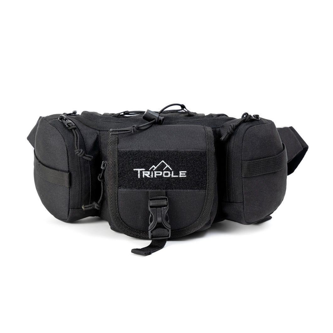 Tripole Tactical Waist Pack and Fanny Bag | Black