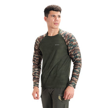 Full Sleeve Hiking and Trekking T-Shirt & Jersey | Green,Camo