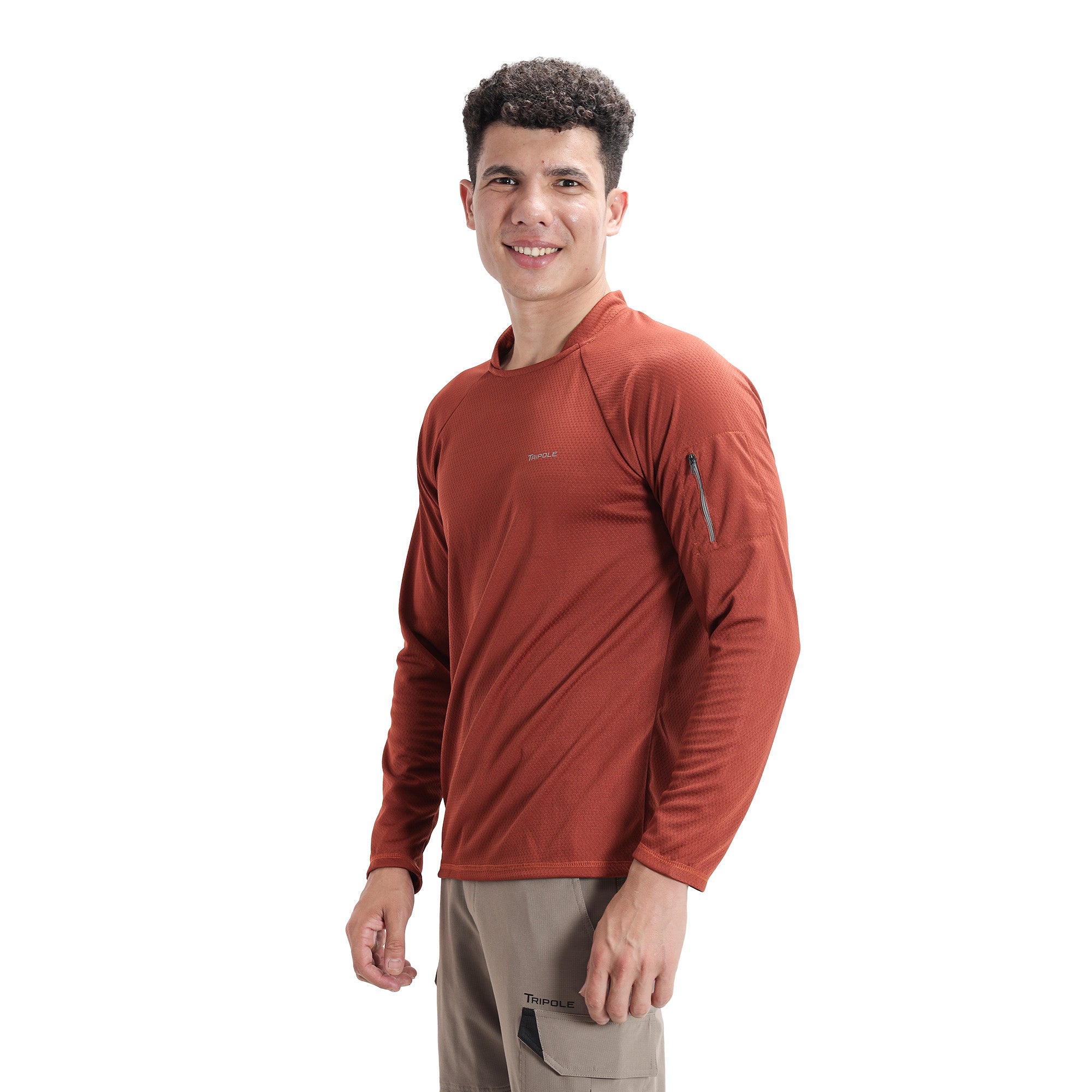 Full Sleeve Hiking and Trekking T-Shirt \u0026 Jersey | Rust – Tripole Gears