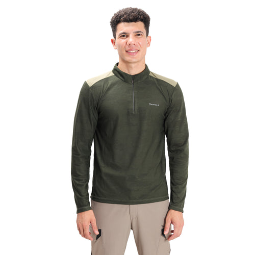 Full Sleeve Hiking and Trekking T-Shirt & Jersey | Green