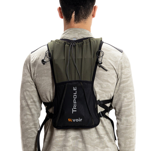 Tripole Voir Hydration Bag and Backpack for Trail Running and Cycling | 5 Litres I Green