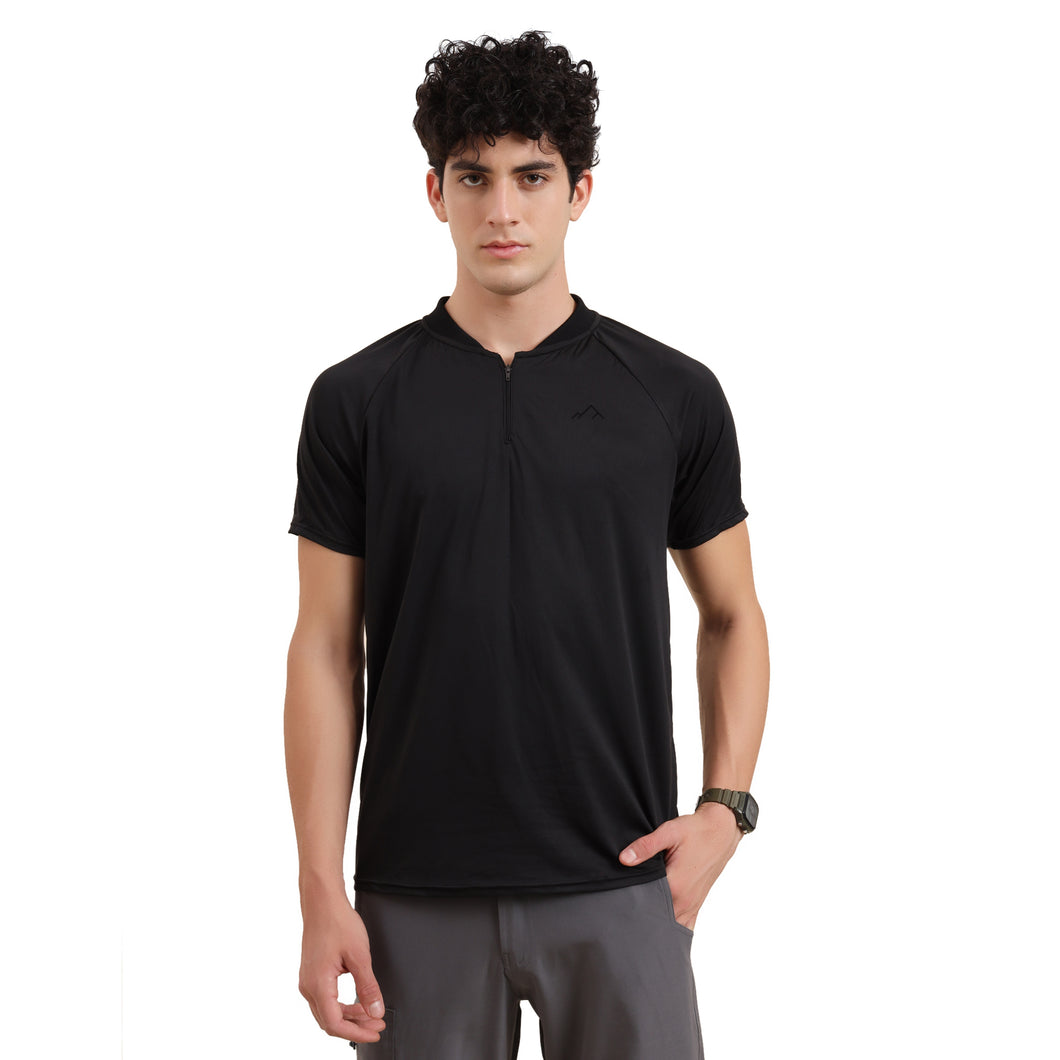 Outdoor Sportswear T-Shirt for Hiking, Running and Gyming | Black