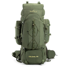 Colonel Series 80 Litre Rucksack + Detachable Day Pack & Rain Cover | Army Green