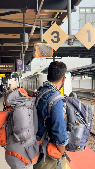 walker bagpack Somewhere in Hokkaido