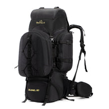 Colonel Series 80 Litre Rucksack + Detachable Day Pack & Rain Cover | Black