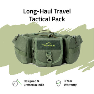 Tripole Tactical Waist Pack and Fanny Bag | Army Green