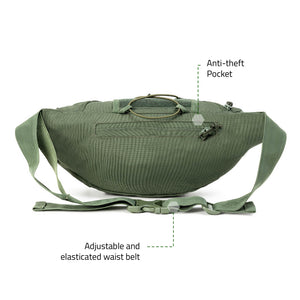 Tripole Tactical Waist Pack and Fanny Bag | Army Green