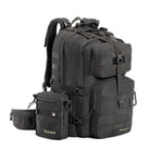 Tripole Alfa Military Tactical Backpack Black Side Rucksack Detachable Sling Bag 45 Litres Trekking Travelling Hiking 