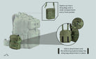 all-groups Tripole Alfa Military Tactical Backpack Infographics Detachable Sling Bag 45 Litres Trekking Travelling Hiking 