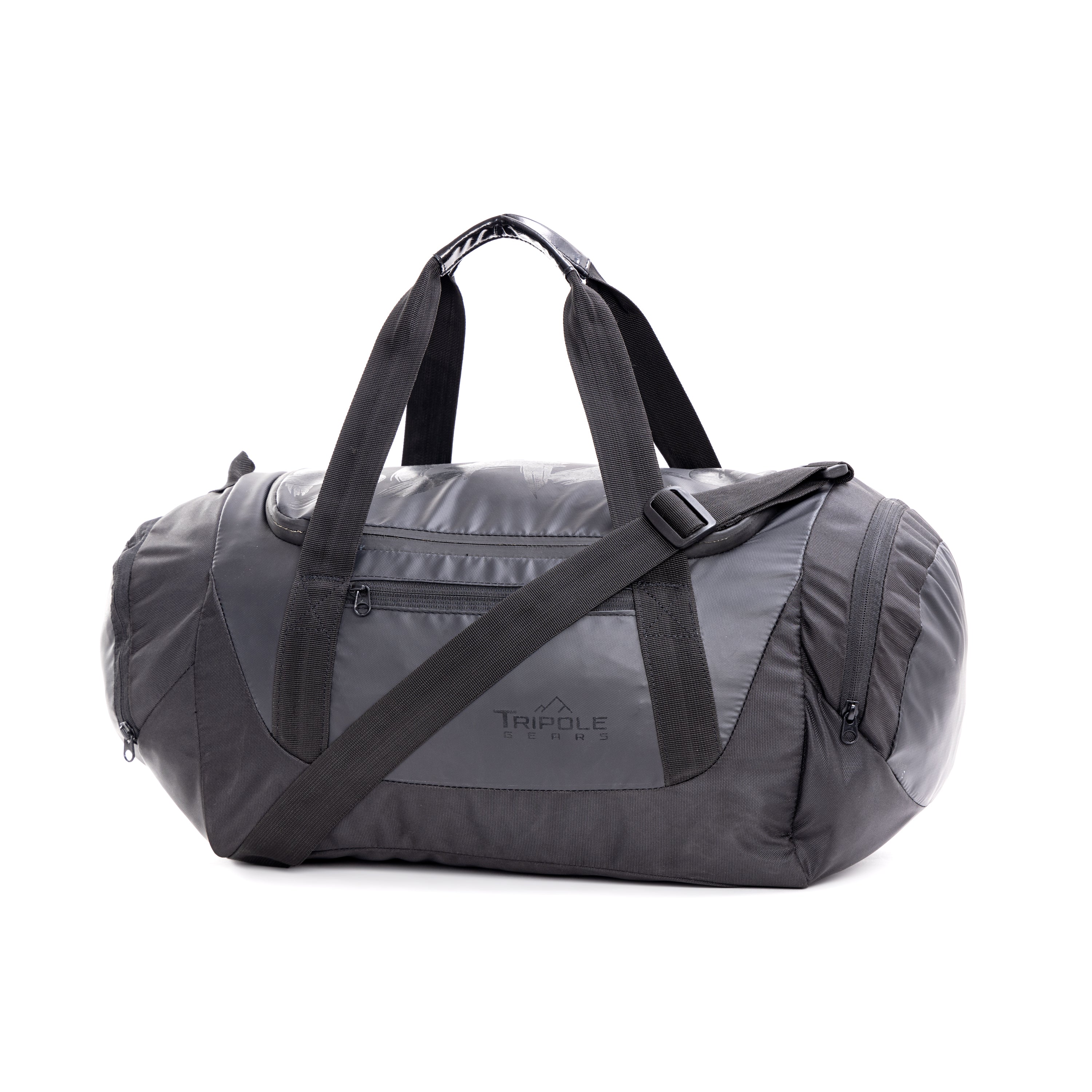 Tripole Blaze Duffel Bag Black Front - Gym Sports Travelling 35 litres