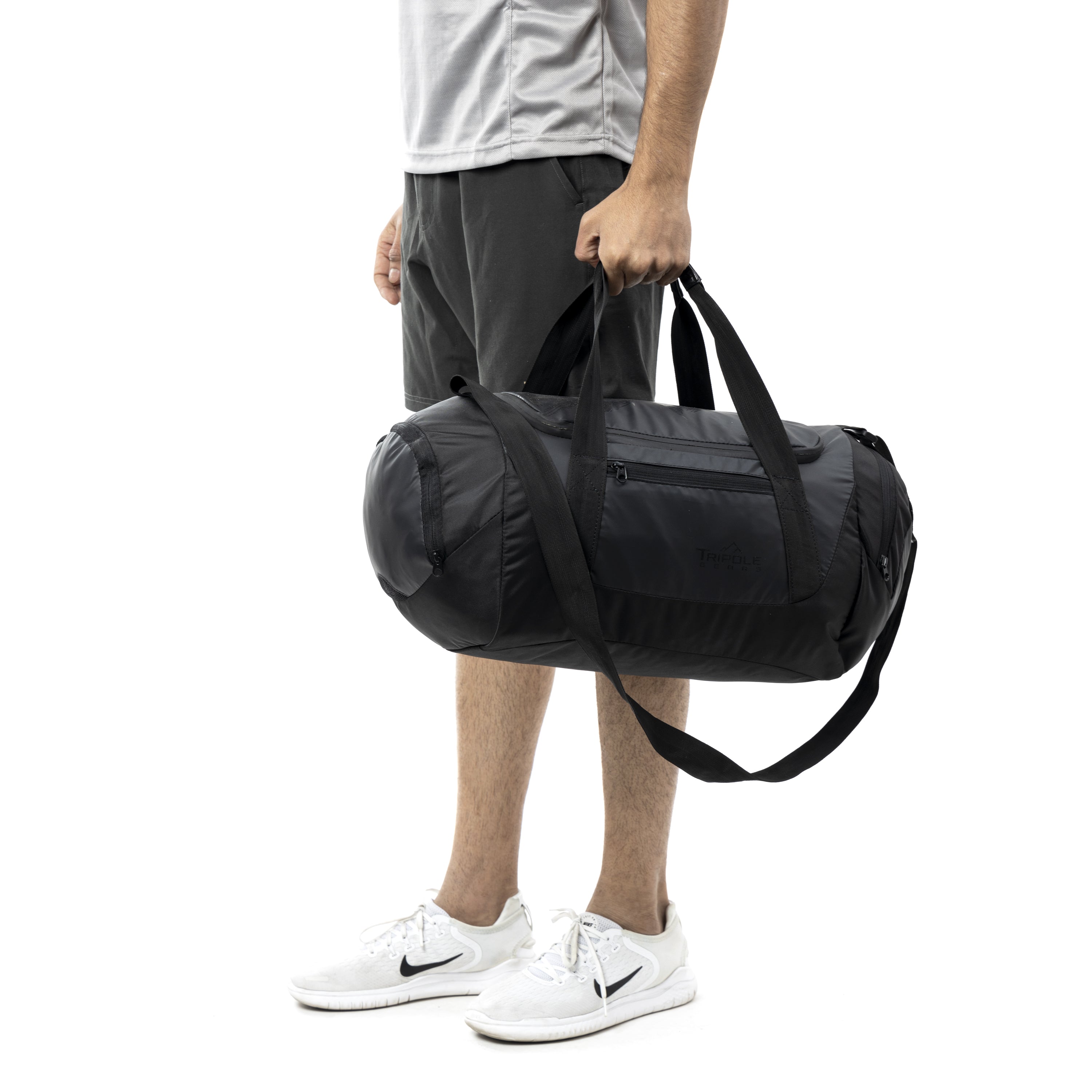 Tripole Blaze Duffel Bag Black Model - Gym Sports Travelling 35 litres