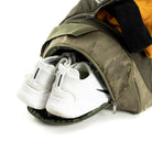 Tripole Blaze Duffel Bag Green Melange & Green Jaquard Shoe Compartment - Gym Sports Travelling 35 litres