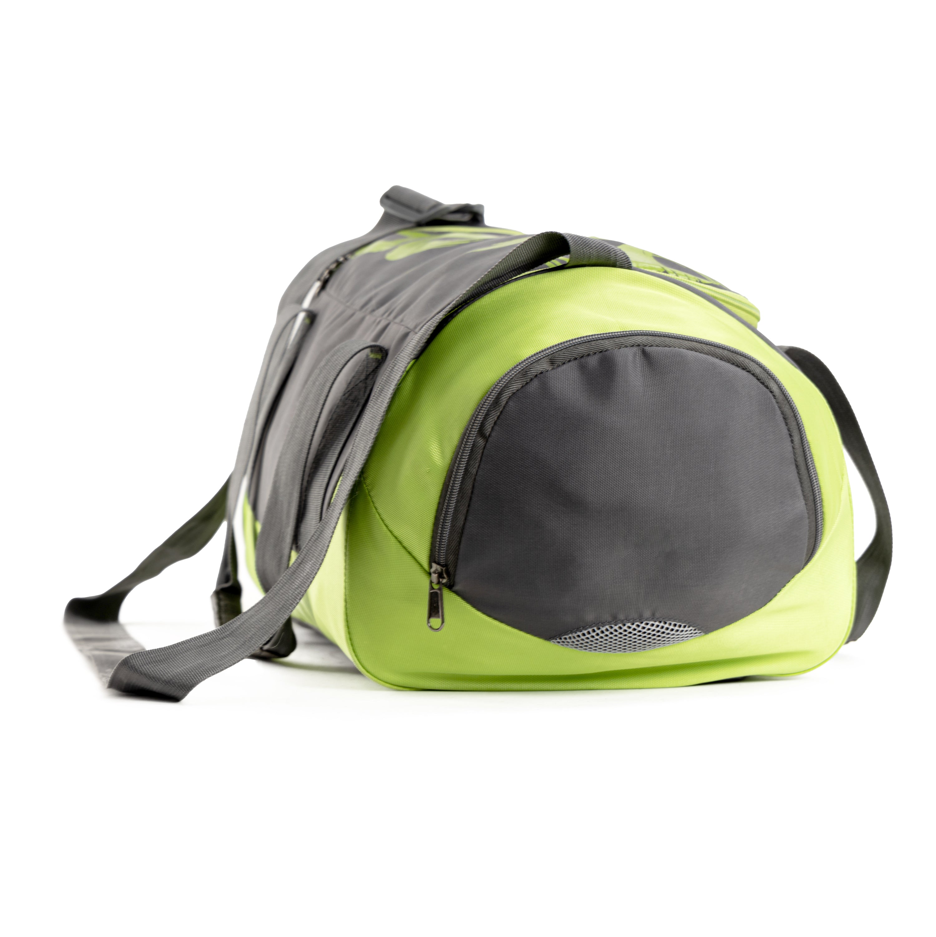 Tripole Blaze Duffel Bag Grey & Neon Yellow Side - Gym Sports Travelling 35 litres