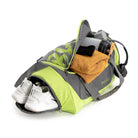Tripole Blaze Duffel Bag Grey & Neon Yellow Styled - Gym Sports Travelling 35 litres