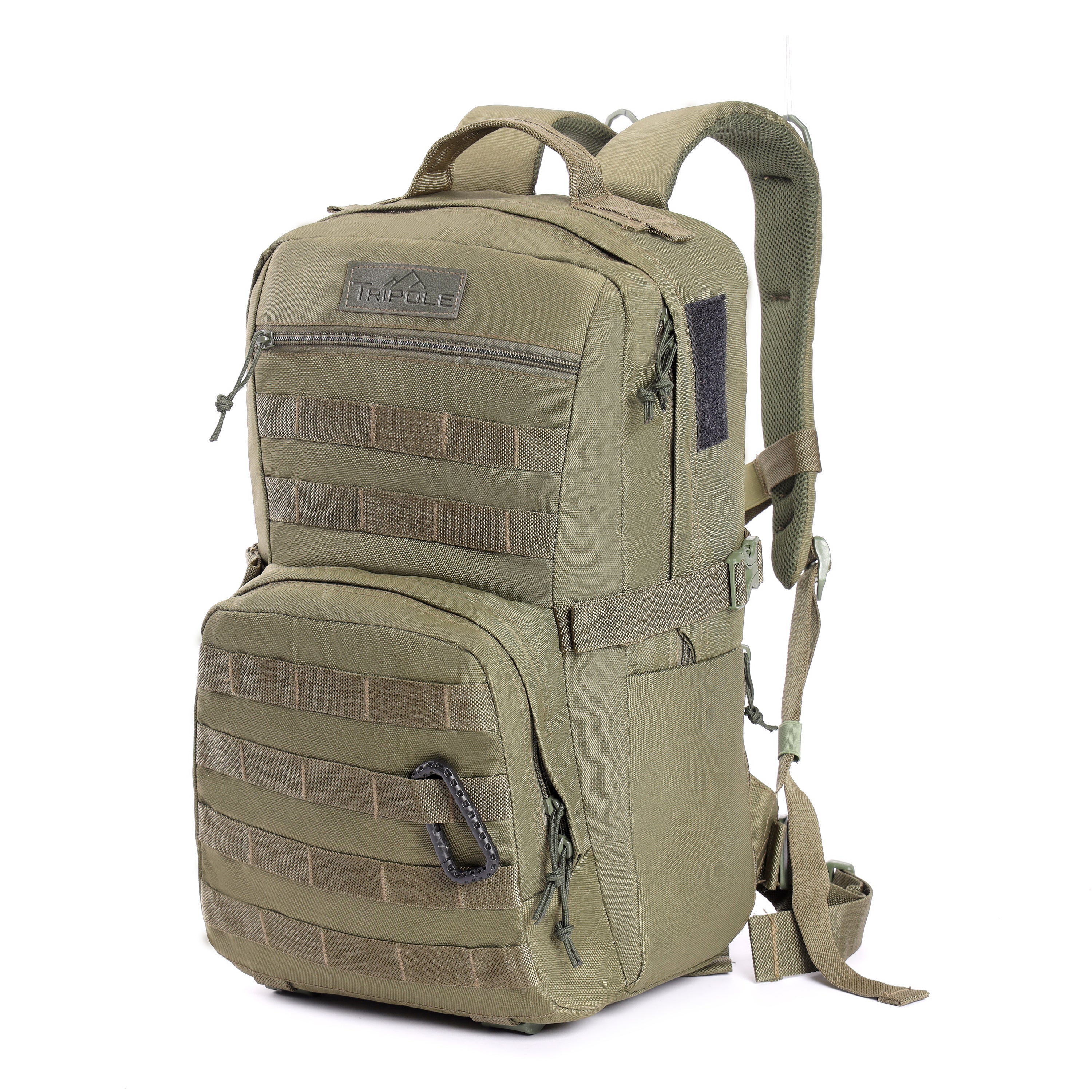 Tripole Captain Army Green Front 25L Daypack Backpack Travelling Hiking