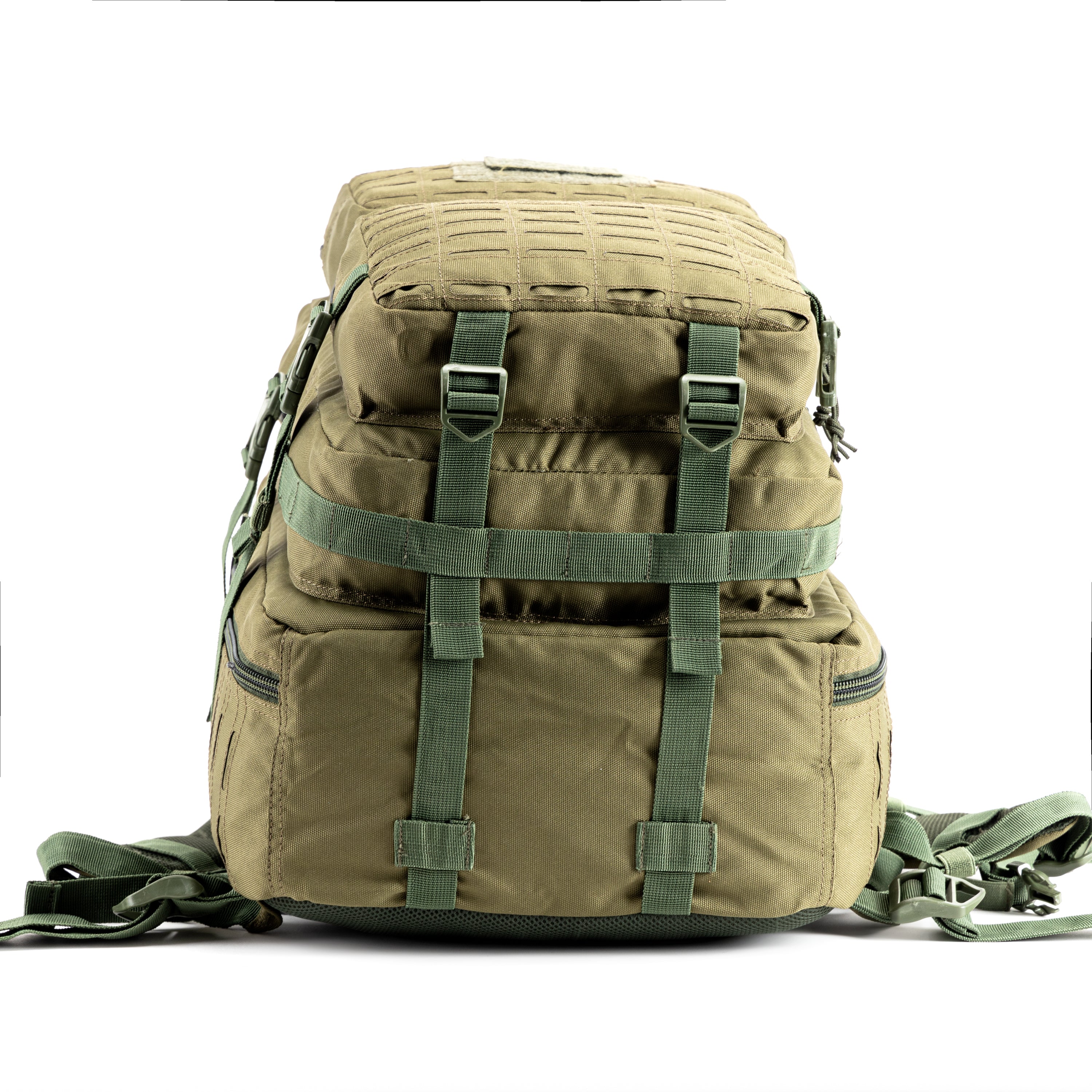 Tripole Force Plus Tactical Army Backpack Olive Green Bottom 50 Litre Travelling Trekking Hiking MOLLE