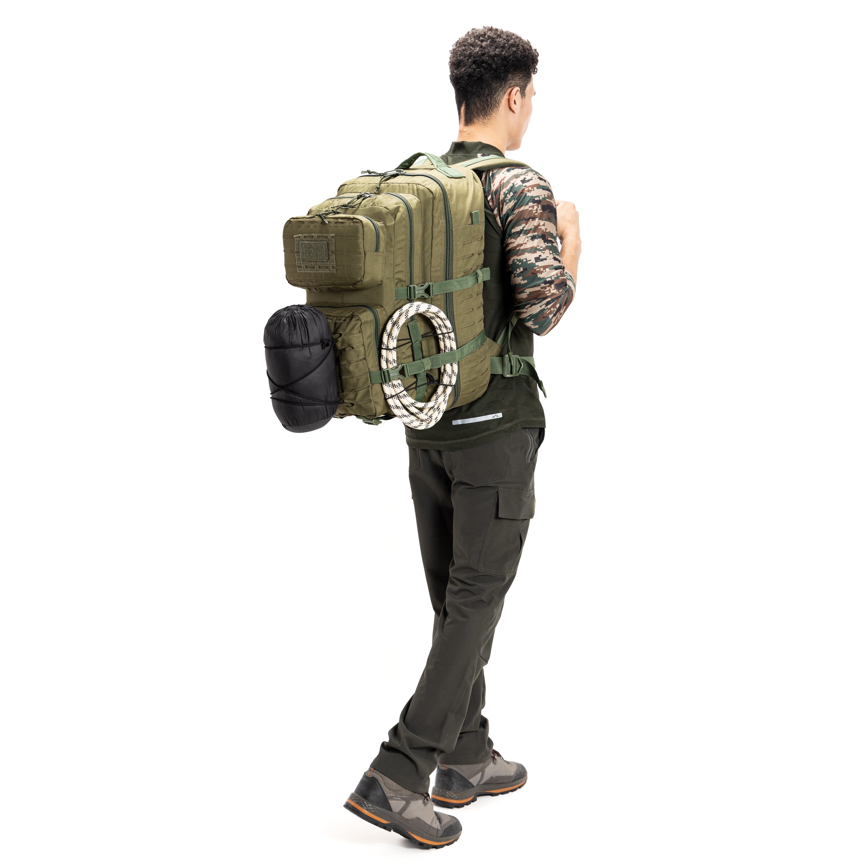 Tripole Force Plus Tactical Army Backpack Olive Green Model 50 Litre Travelling Trekking Hiking MOLLE